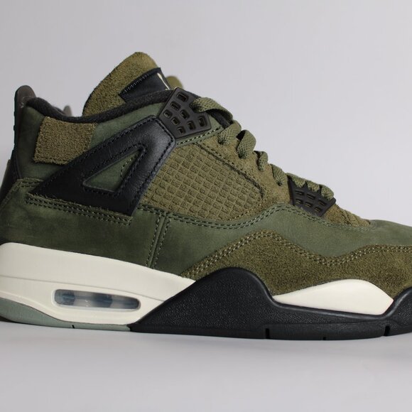 Size 8.5 - Jordan 4 SE Retro Craft - Olive Used - Picture 1 of 4